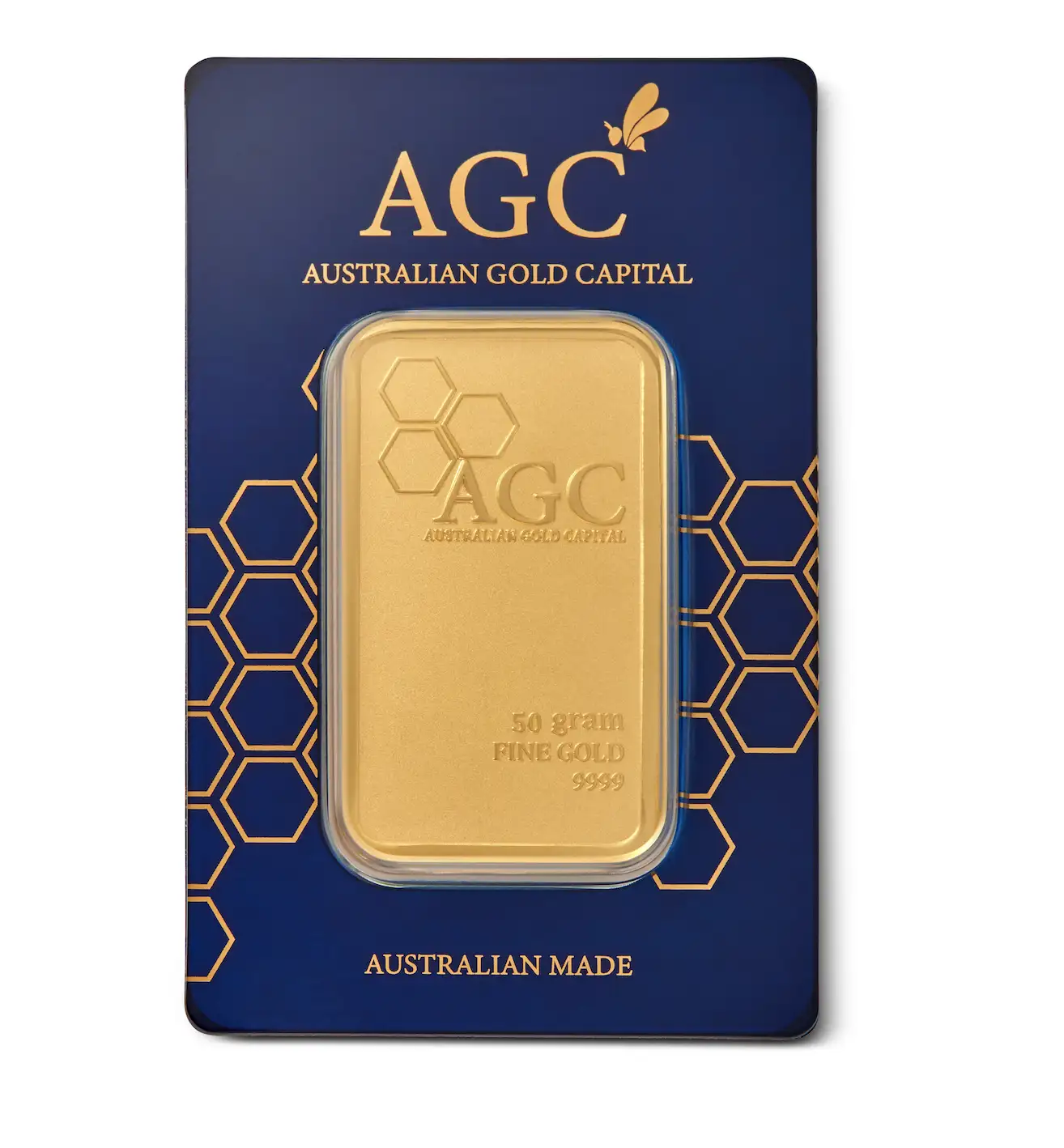 AGC 50g Bullion Minted Gold Tablet 99.99%